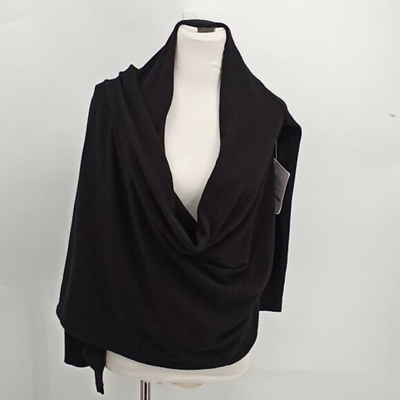 Fabletics Women's Black Knit Savanna Wrap Shrug Sweater NWT Size XS 4 - Picture 1 of 14